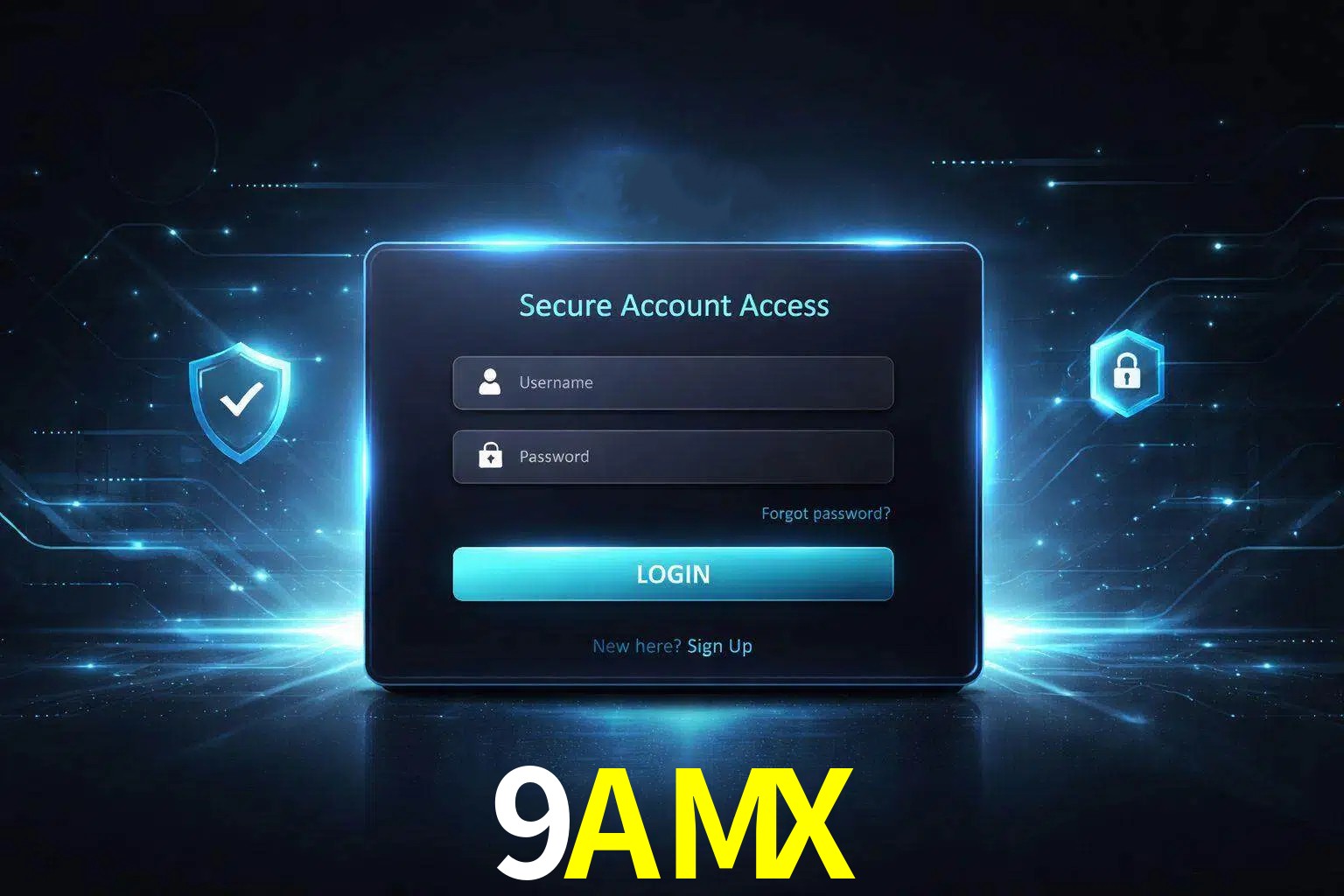 Pantalla de inicio de sesión de cuenta 9AMX para usuarios en México